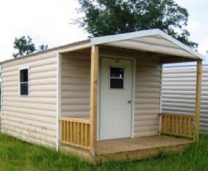 porch style shed